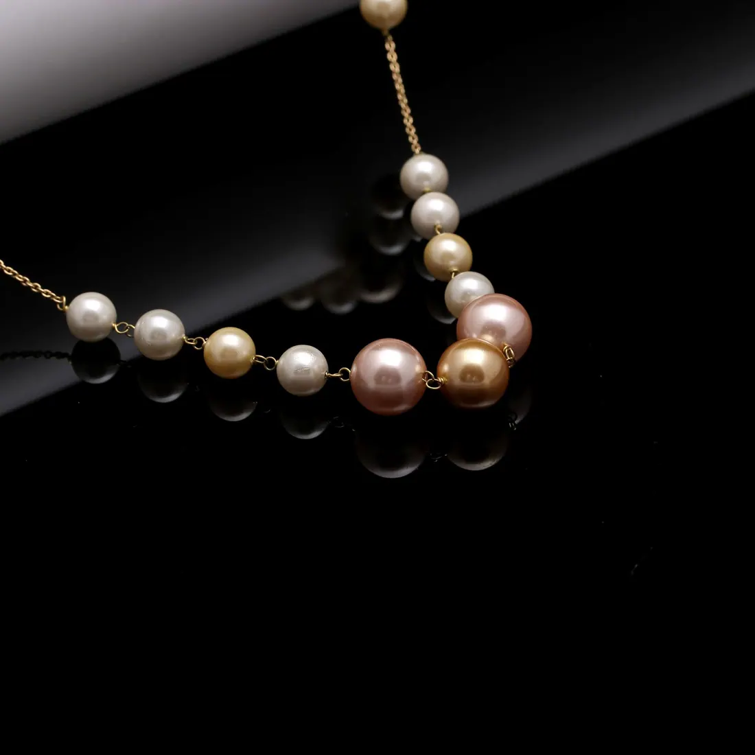Pearl Station Chain Necklace